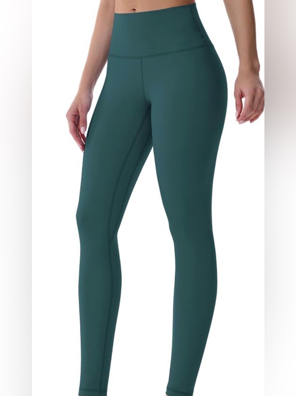 Sunzel Women’s Teal Green High-Waist Seamless Leggings